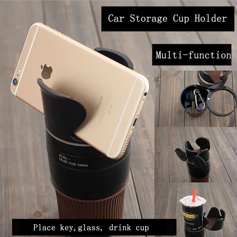 Multipurpose Car Cup Holder Insert StorageDelight
