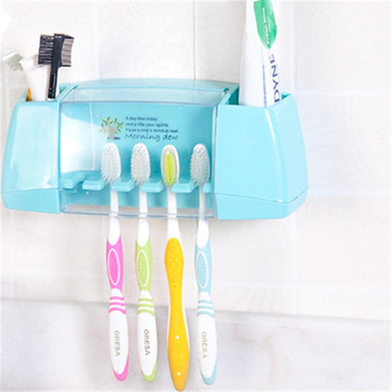 Plastic Wall Mounted Toothbrush Holder StorageDelight