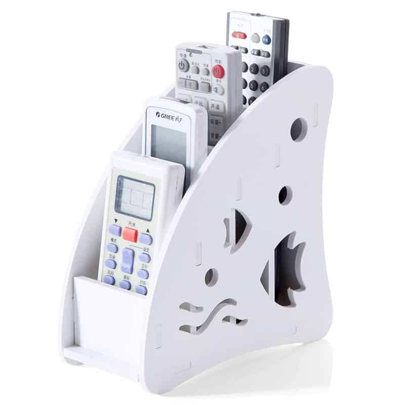 Ecofriendly Plastic Wood Remote Control Holder StorageDelight